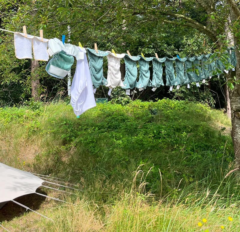 Wasbare luiers mee op vakantie